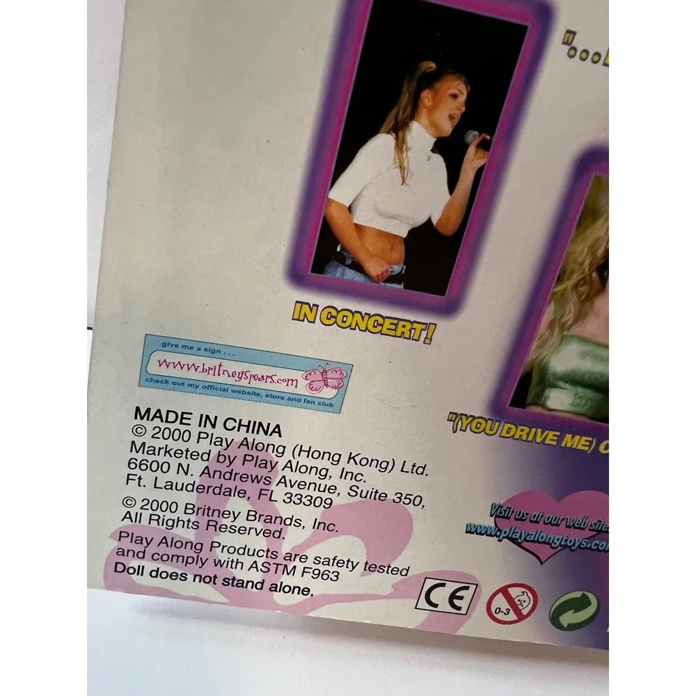 Britney Spears Baby One More Time Doll 2000 Play Along Vintage 23000 New NIB